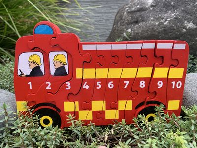 Lanka Kade Fairtrade Wooden Fire Engine Puzzle