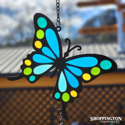 Wind Chime (stained glass look)  - Butterfly 64cm