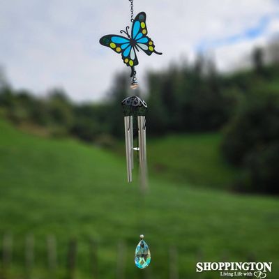 Wind Chime (stained glass look)  - Butterfly 64cm