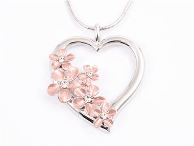 Necklace - Flower Heart