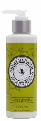 Great Barrier Island Bee Co - Hibiscus &amp; Lime Hand &amp; Body Lotion