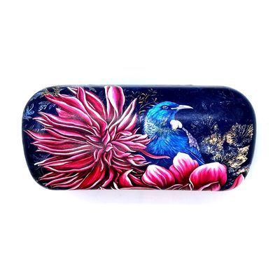 Leather NZ Print Sunglasses Case - Tui &amp; Dahlia