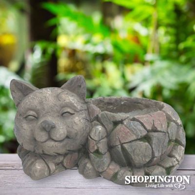 Giardino Cat Planter 34x18cm