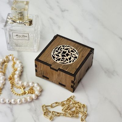 Kowhaiwhai Wooden Trinket Box