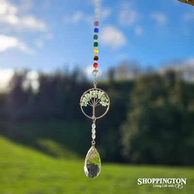 Crystal Tree of Life Suncatcher - Aventurine