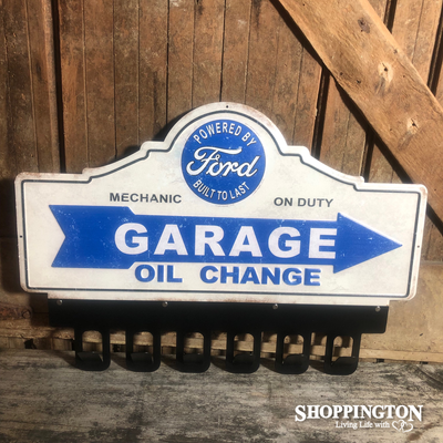 Ford Tin Novelty Sign with Hooks