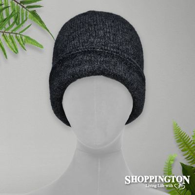 NZ Made Koru Knitwear - Possum Merino Beanie / Mid Grey