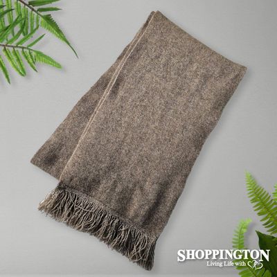 NZ Made Koru Knitwear - Possum Merino Scarf / Mocha