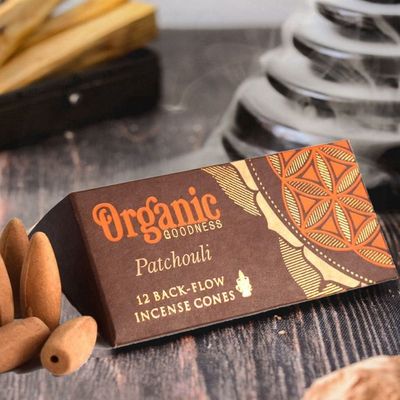 Organic Goodness Backflow Incense Cones / Patchouli