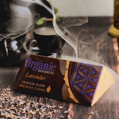 Organic Goodness Backflow Incense Cones / Lavender