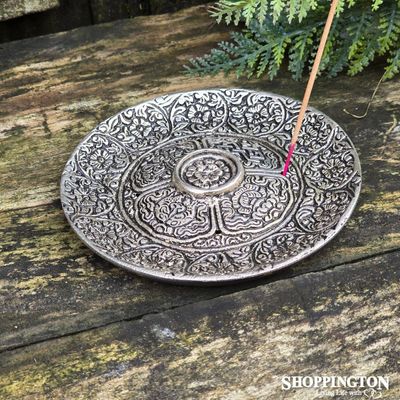 Incense Holder - Round Tibetan