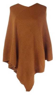 Poncho - Ally Classic Knit - Toffee