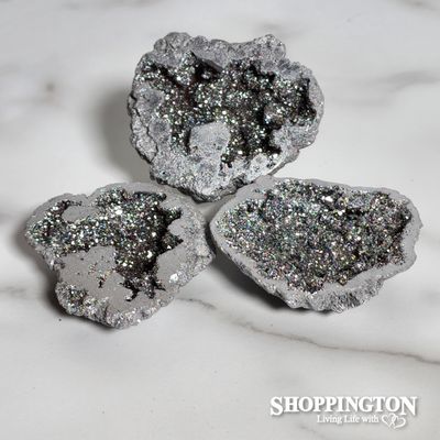 Z Range - Aura Quartz Geode / Silver