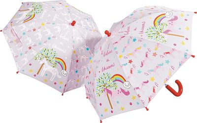 Kids Colour Changing Umbrella - Unicorn