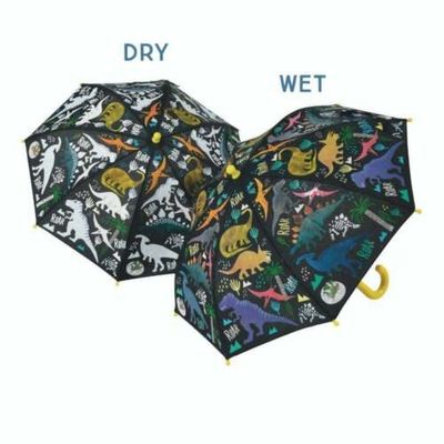 Kids Colour Changing Umbrella - Dinosaurs