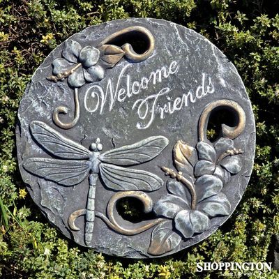 Stoneware Stepping Stone - Dragonfly