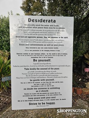 Desiderata - Large ACM Outdoor Wall Art 80cm x 120cm