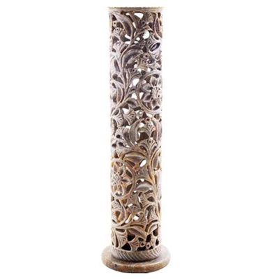Incense Tower - Flower Soapstone