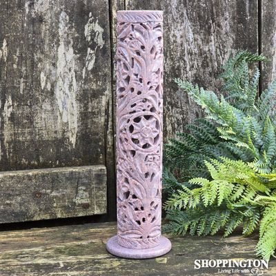 Incense Tower - Flower Soapstone