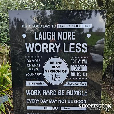 Life Rules - Large ACM Outdoor Wall Art 80cm x 120cm
