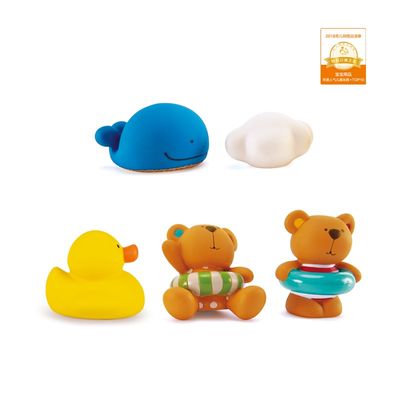 Hape - Teddy and Friends Bath Squirts