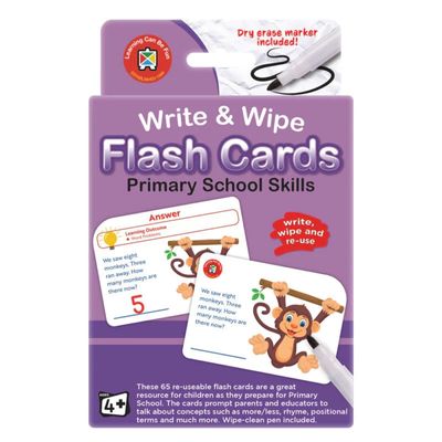 Write &amp; Wipe Flash Cards - Primary School Skills