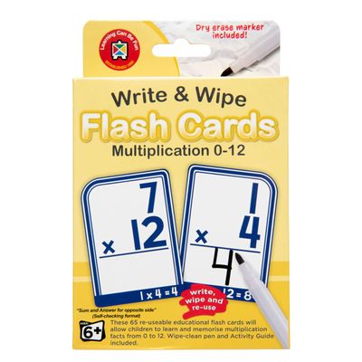 Write &amp; Wipe Flash Cards - Multiplication