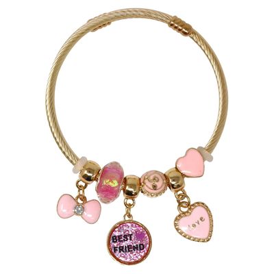 Pink Poppy Charm Bracelet - Best Friends