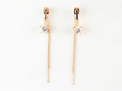 Earrings - Double Chain &amp; Star