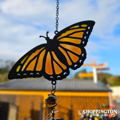 Wind Chime (stained glass look) - Monarch Butterfly