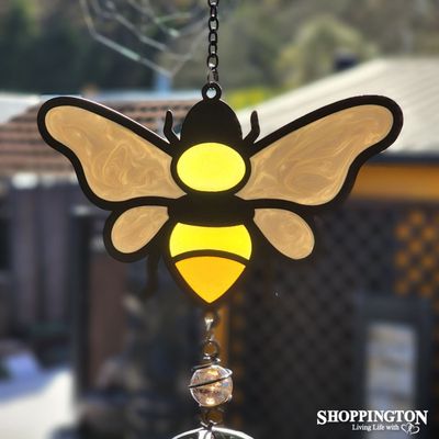 Wind Chime (stained glass look) - Honey Bee