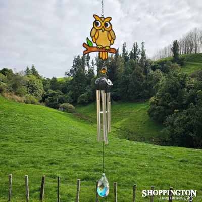 Wind Chime (stained glass look) - Owl