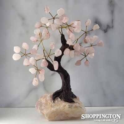 Crystal Gemstone Tree #1 / Rose Quartz