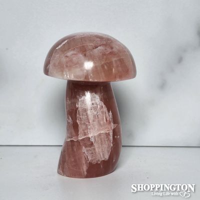 Rose Quartz Stone Mushroom #2