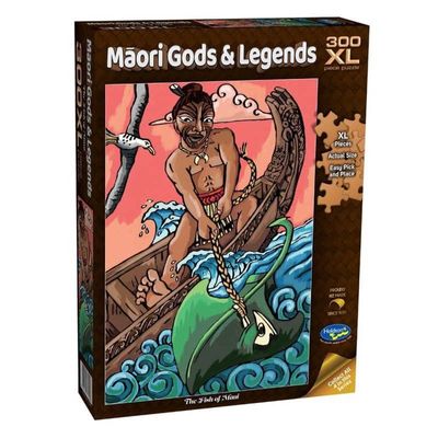 Maori Gods &amp; Legends 300 XL Piece Jigsaw Puzzle The Fish of Maui