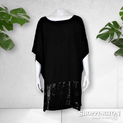 Sequin Caftan Black