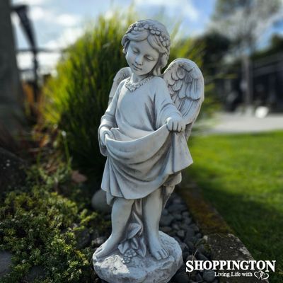 Garden Statue - Angel Bird Feeder 60cm (designed to last outdoors)