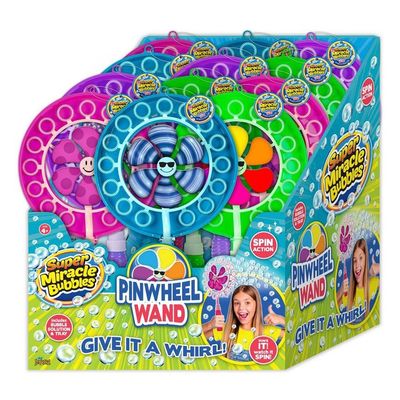 Super Miracle Bubbles Pinwheel Wand