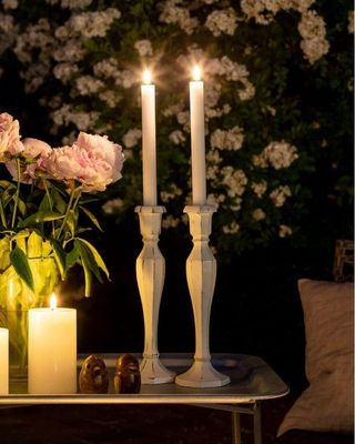 LED Dinner Candle 2pkt (with 8 hour timer)