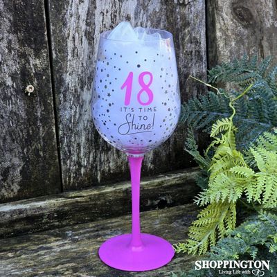 Dotty Star Wine Glass - 18th