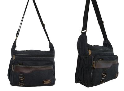 Canvas Satchel with Zipped Compartments