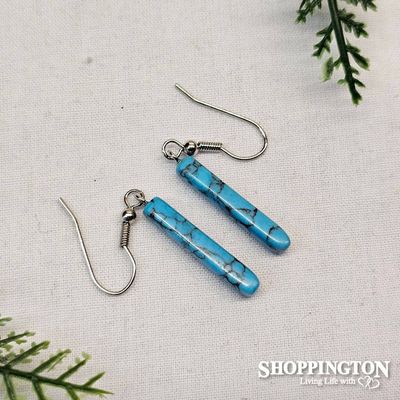 Turquoise Gem Earrings