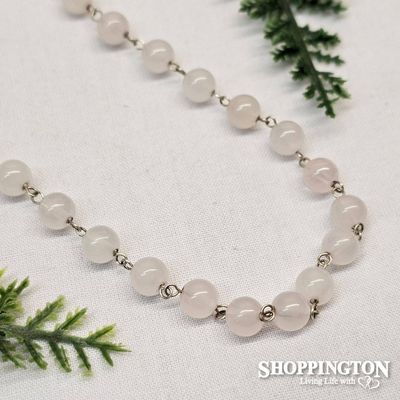 La Pierre - Rose Quartz Necklace 45cm