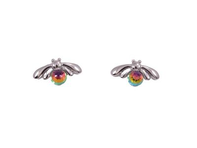 Earrings - Colourful Bee (Swarosvski Crystal)