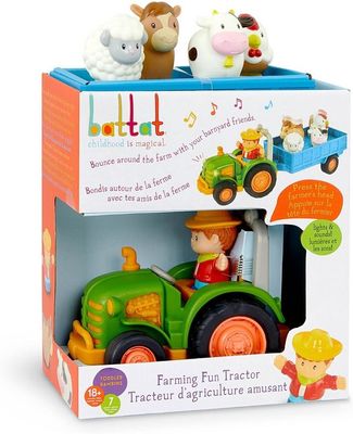 Battat Lights and Sounds Tractor with Animals