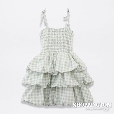 Cracked Soda - Sage Bubble Dress (available in 8 sizes)