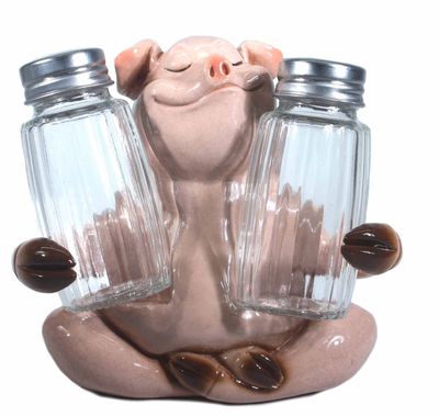 Salt &amp; Pepper Shakers - Pig