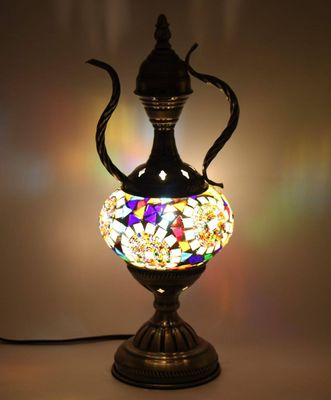 Turkish Mosaic Lamp - Teapot Moon Orbit
