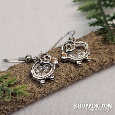 Earrings - Zircon Encased Sheep