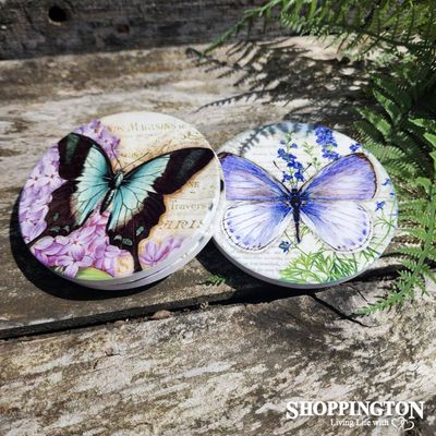 Coasters Butterflies - Set of 4